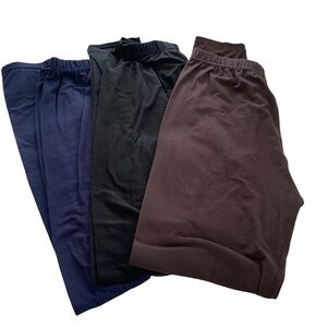 Leggings Depot leggings 3 pair elastic waist pull on ankle length one Sz